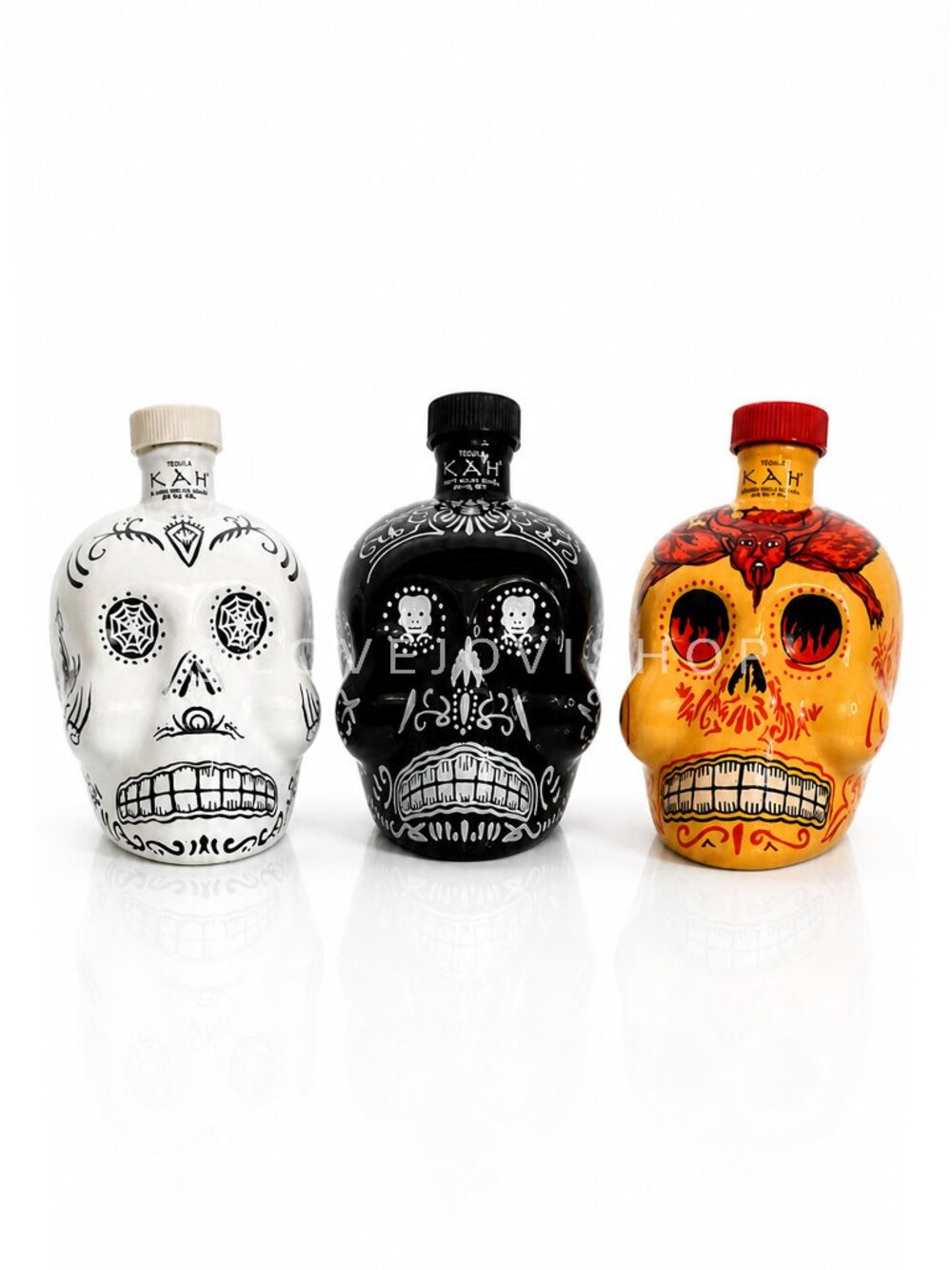 Collectible | Hand Painted Ceramic Skulls Day of the Dead Sugar | Kah KahTequila
